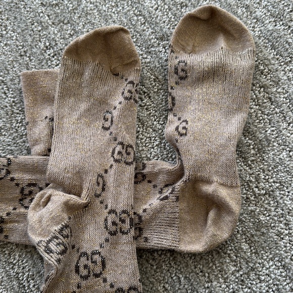 Gucci Tan Logo Socks - Picture 3 of 3